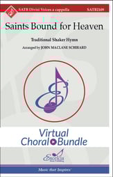 Saints Bound for Heaven SATB choral sheet music cover